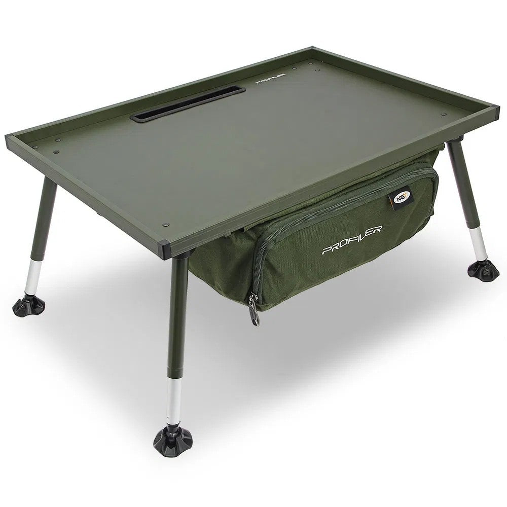 NGT Profiler Bivvy Table  - Masa cu spatiu de depozitare si picioare reglabile