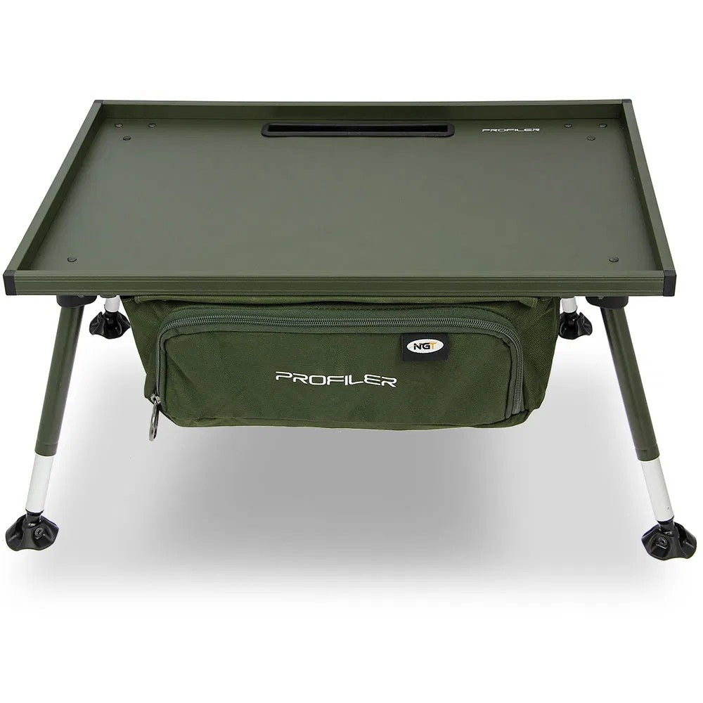 NGT Profiler Bivvy Table  - Masa cu spatiu de depozitare si picioare reglabile