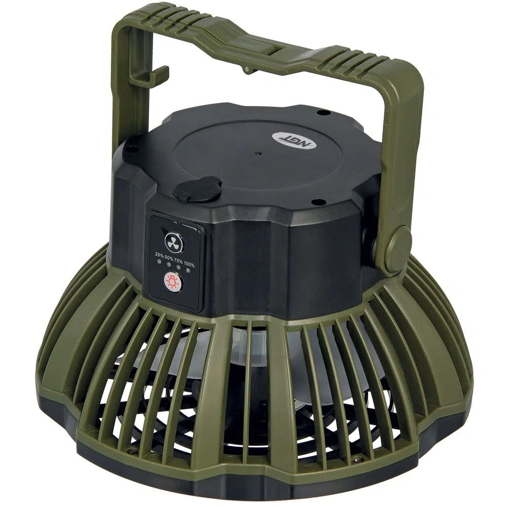 NGT XL Fan - USB Rechargeable Fan with Light and Powerbank