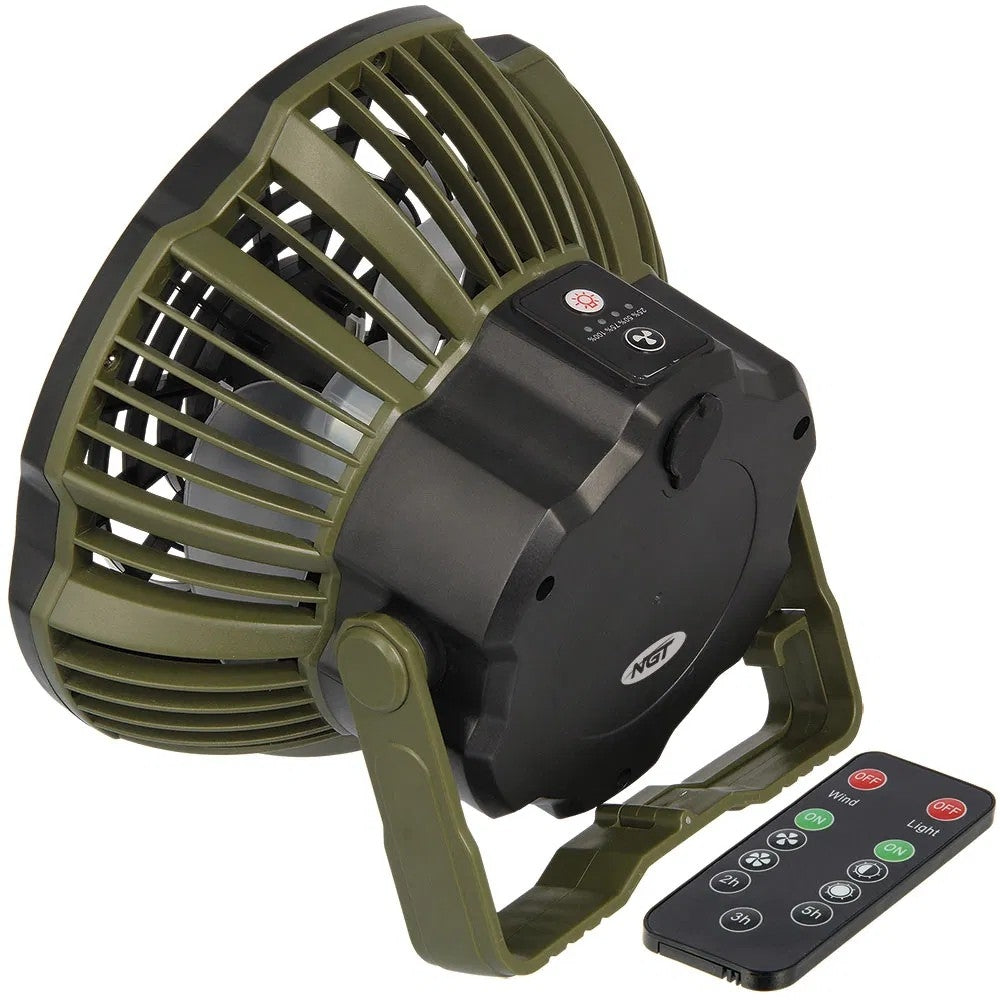 NGT XL Fan - USB Rechargeable Fan with Light and Powerbank