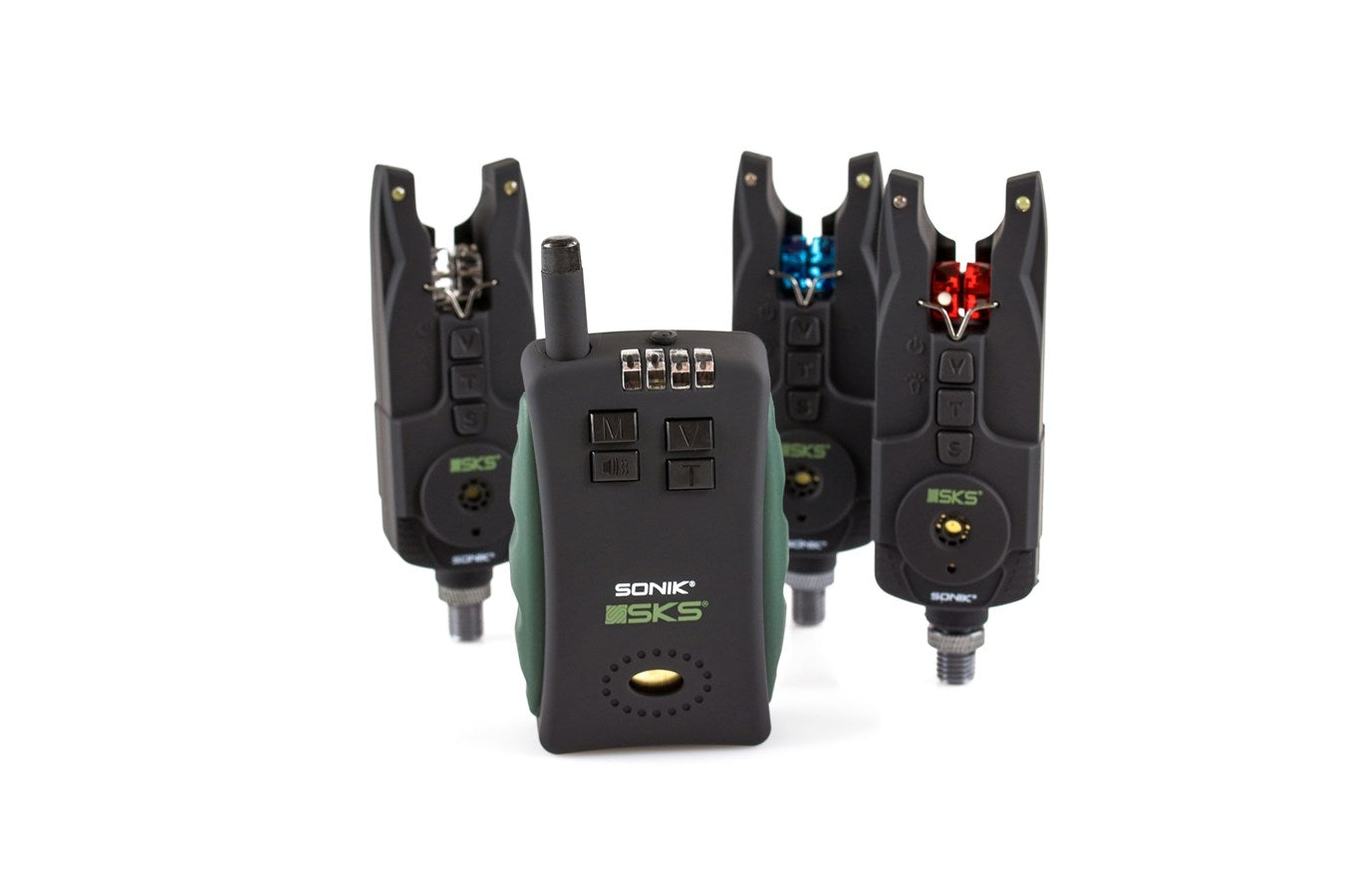 Sonik SKS Bite Alarm Set 3+1 + Bivvy Lamp