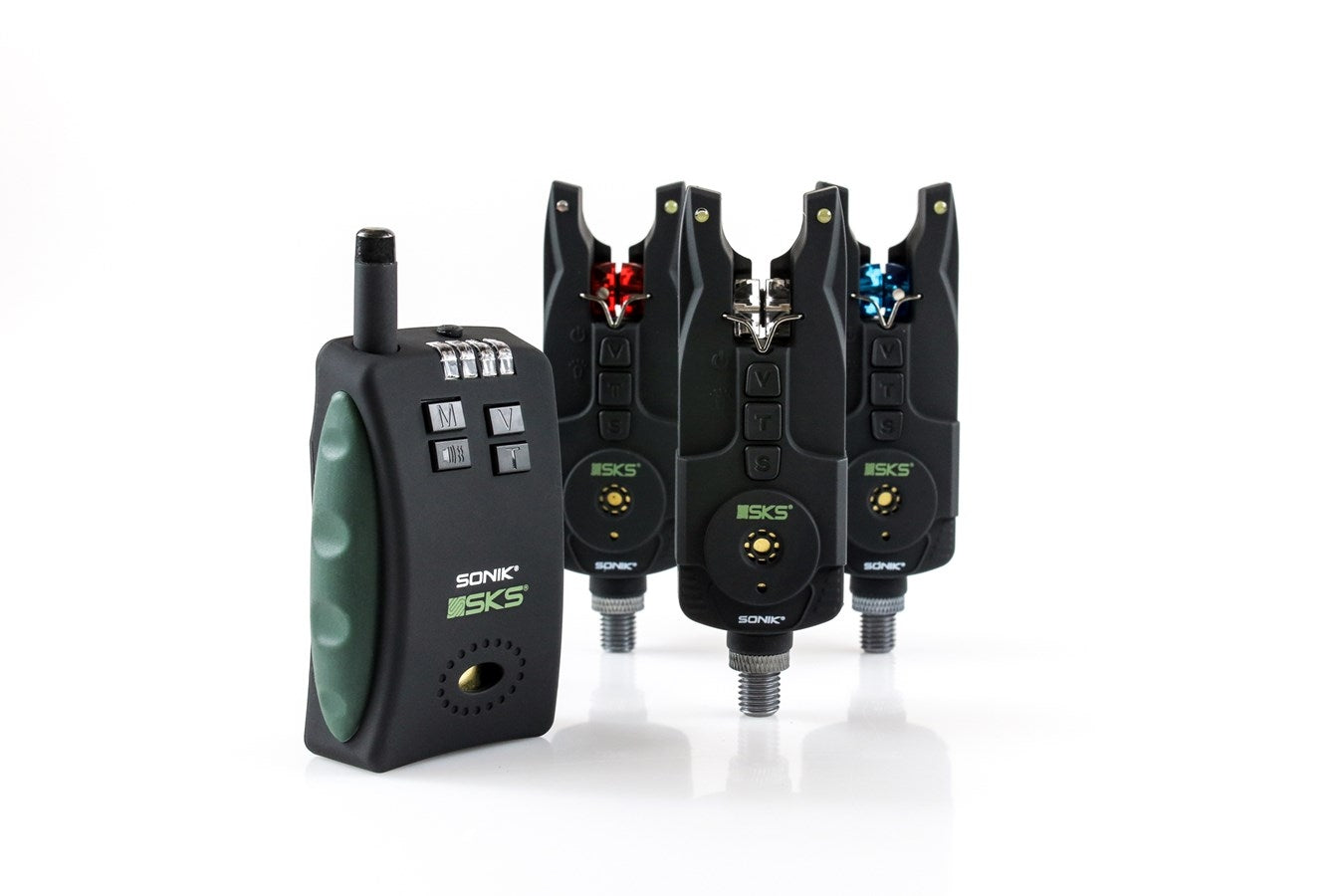 Sonik SKS Bite Alarm Set 3+1 + Bivvy Lamp