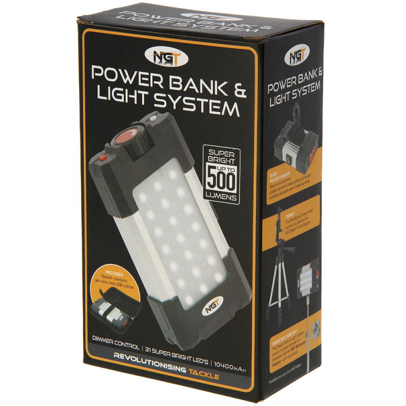 NGT 21 LED Light 500 Lumen and Powerbank