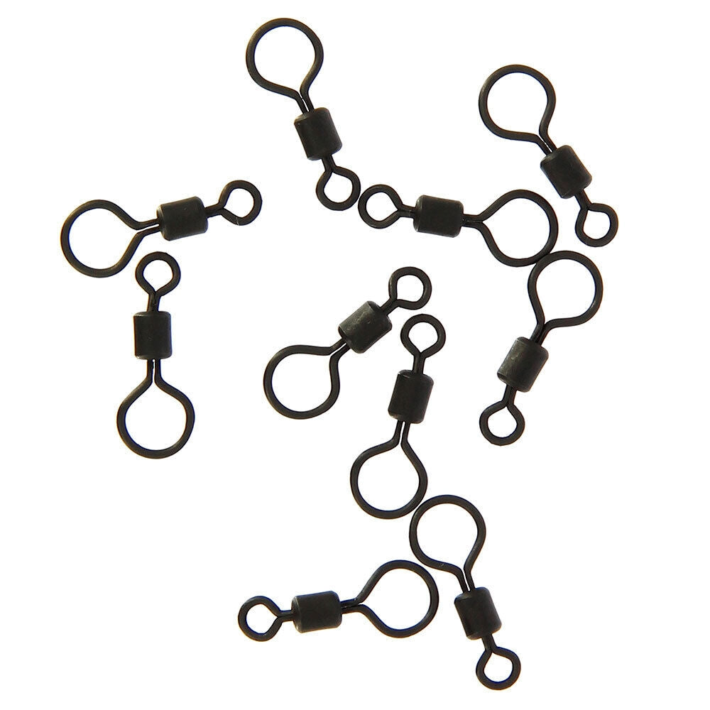 NGT Big Eye Matt Black Rolling Swivel Size 8