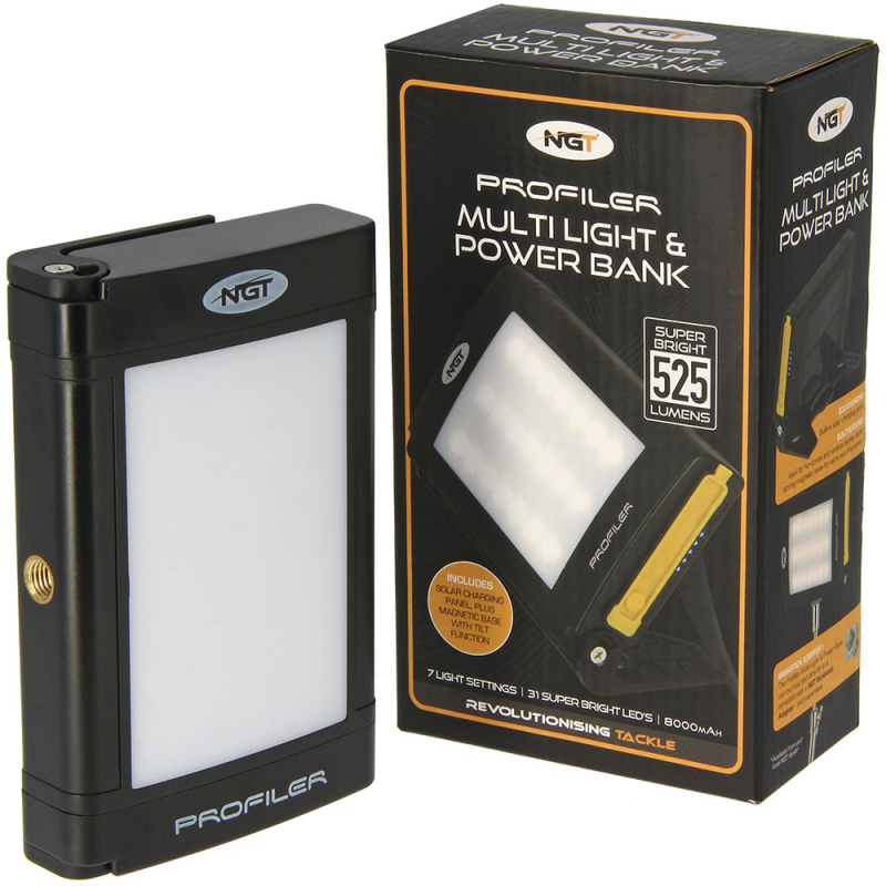 NGT Profiler 21 LED Light with 8000mAh Powerbank