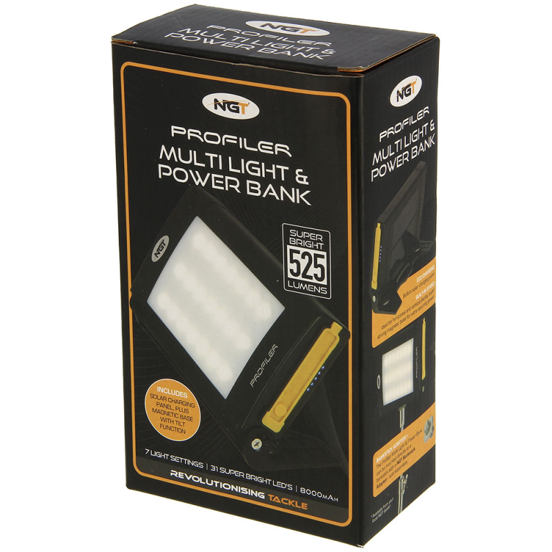 NGT Profiler 21 LED Light with 8000mAh Powerbank
