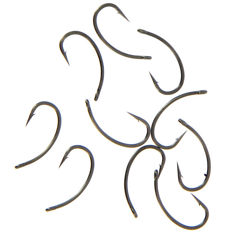 NGT Teflon Coated Curved Shank Hooks